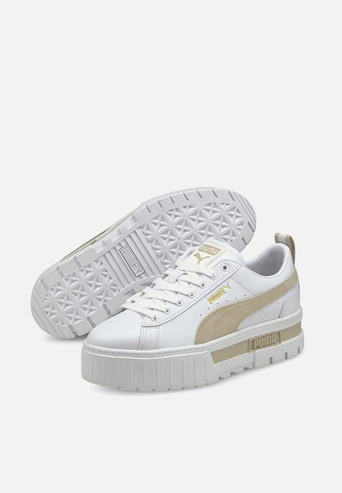 Puma Women’s Mayze Leather(White-Peyote Colorway)