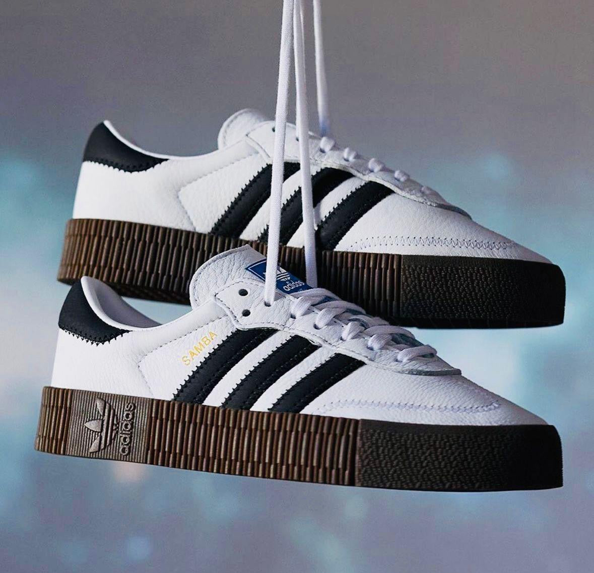 Adidas Sambarose Platform (White/Black)
