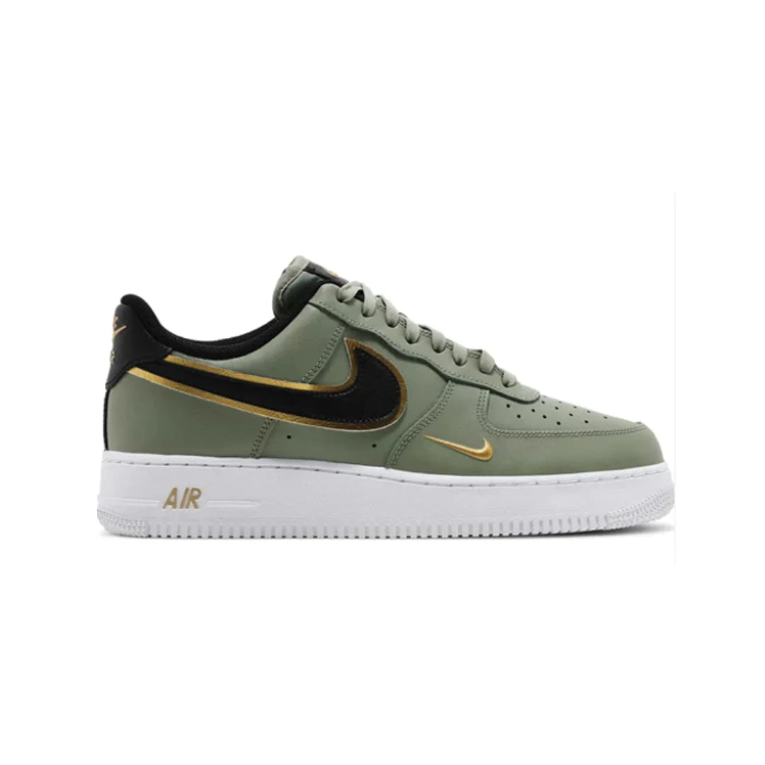 Nike Air Force 1 Low ‘07 LV8’  Double Swoosh Olive Gold Black