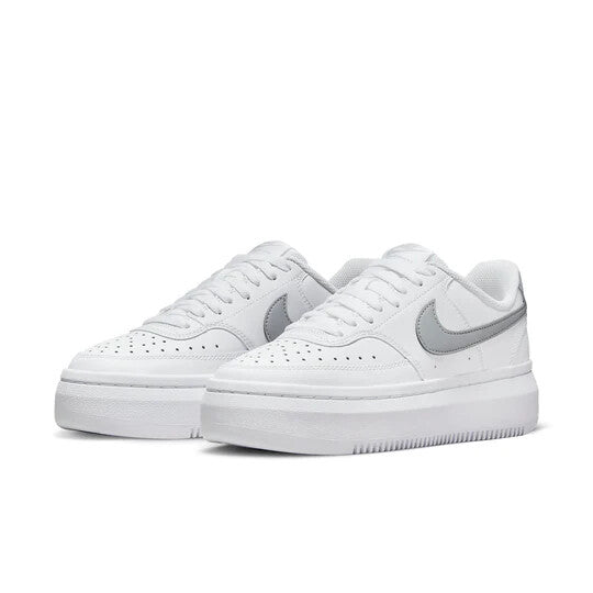 Nike Court Vision Alta(White and Metallic Silver)